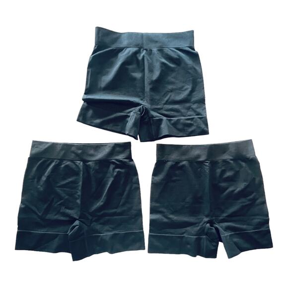 NEW (3) Pair Bestena Seamless Smooth Women's BOYSHORTS SM Black Shapewear SHORTS - Picture 3 of 12